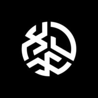 xjx brief logo ontwerp op zwarte achtergrond. xjx creatieve initialen brief logo concept. xjx brief ontwerp. vector