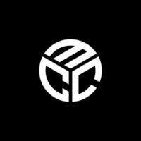 mcc brief logo ontwerp op zwarte achtergrond. mcc creatieve initialen brief logo concept. mcc brief ontwerp. vector