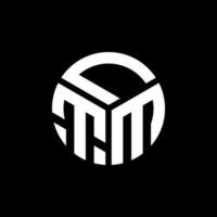 LTM brief logo ontwerp op zwarte achtergrond. ltm creatieve initialen brief logo concept. LTM-briefontwerp. vector