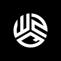 wzq brief logo ontwerp op zwarte achtergrond. wzq creatieve initialen brief logo concept. wzq brief ontwerp. vector