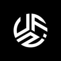 ufz brief logo ontwerp op zwarte achtergrond. ufz creatieve initialen brief logo concept. ufz-briefontwerp. vector