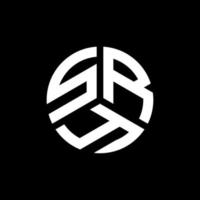 sry brief logo ontwerp op zwarte achtergrond. sry creatieve initialen brief logo concept. sry brief ontwerp. vector
