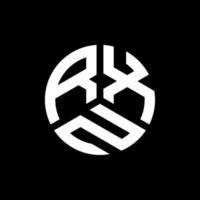 RXN brief logo ontwerp op zwarte achtergrond. rxn creatieve initialen brief logo concept. rxn brief ontwerp. vector