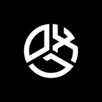 oxl brief logo ontwerp op zwarte achtergrond. oxl creatieve initialen brief logo concept. oxl brief ontwerp. vector