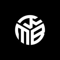 KMB brief logo ontwerp op zwarte achtergrond. kmb creatieve initialen brief logo concept. kmb-briefontwerp. vector