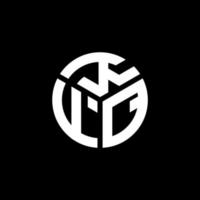 kfq brief logo ontwerp op zwarte achtergrond. kfq creatieve initialen brief logo concept. kfq brief ontwerp. vector