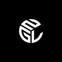 NGL brief logo ontwerp op zwarte achtergrond. ngl creatieve initialen brief logo concept. ngl brief ontwerp. vector