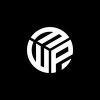 mwp brief logo ontwerp op zwarte achtergrond. mwp creatieve initialen brief logo concept. mwp brief ontwerp. vector