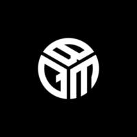 bqm brief logo ontwerp op zwarte achtergrond. bqm creatieve initialen brief logo concept. bqm brief ontwerp. vector