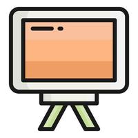 whiteboard vector icoon, school en onderwijs icoon