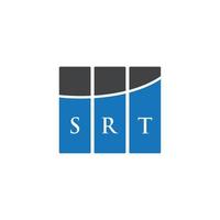 SRT brief logo ontwerp op witte achtergrond. srt creatieve initialen brief logo concept. srt brief ontwerp. vector