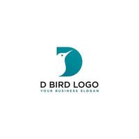 d vogel logo ontwerp vector