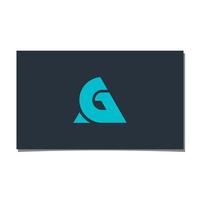 ag of ga logo ontwerp vector