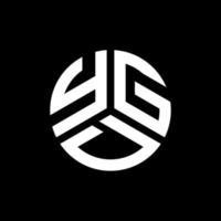 YGD letter logo ontwerp op zwarte achtergrond. ygd creatieve initialen brief logo concept. ygd-briefontwerp. vector