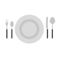 bestek set vork vector lepel mes pictogram geïsoleerd keuken restaurant maaltijd eten lunch servies