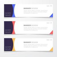 set van abstract vector banners ontwerp