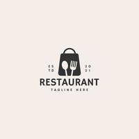 restaurant pictogram teken symbool hipster vintage logo ontwerp vector