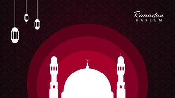 ramadan kareem banner achtergrondbehang eenvoudig en minimaal ontwerp vector