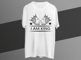 koning typografie t-shirt ontwerp vector