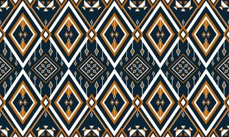 geometrische etnische oosterse ikat patroon traditioneel ontwerp voor achtergrond,tapijt,behang,kleding,inwikkeling,batik,stof,vector illustration.embroidery stijl. vector