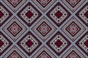 geometrische etnische oosterse ikat patroon traditioneel ontwerp voor achtergrond,tapijt,behang,kleding,inwikkeling,batik,stof,vector illustration.embroidery stijl. vector