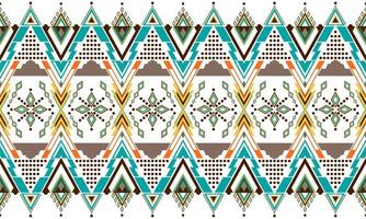 geometrische etnische oosterse ikat patroon traditioneel ontwerp voor achtergrond,tapijt,behang,kleding,inwikkeling,batik,stof,vector illustration.embroidery stijl. vector