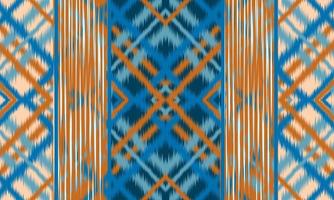 geometrische etnische oosterse ikat patroon traditioneel ontwerp voor achtergrond,tapijt,behang,kleding,inwikkeling,batik,stof,vector illustration.embroidery stijl. vector