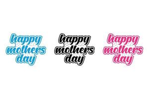 gelukkige moederdag typografiekunst voor t-shirt, logo vector