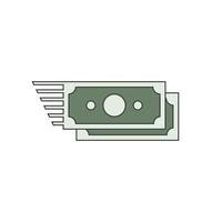 cartoon icoon van geld overmaken vector