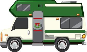 camper of camper op witte achtergrond vector