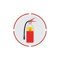 brandblusserpictogram, beschermingsmiddelen, noodteken, veiligheidssymbool vector