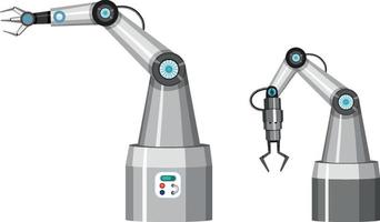 een robotmachine die in de fabriek wordt gebruikt; vector