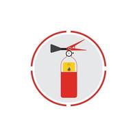 brandblusserpictogram, beschermingsmiddelen, noodteken, veiligheidssymbool vector