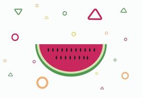 schattige watermeloen abstracte achtergrond vector