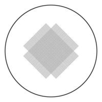raster van lijnen symbool van stof pictogram in cirkel ronde overzicht zwarte kleur vector illustratie vlakke stijl afbeelding