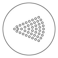 spray aerosol jet water spray mist van verstuiver uit cosmetische fles pictogram in cirkel ronde omtrek zwarte kleur vector illustratie vlakke stijl afbeelding