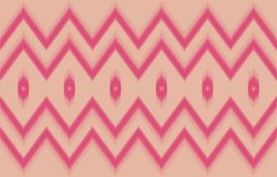 roze abstracte stof ikat etnische element naadloze patroon ontwerp voor achtergrond of behang. vector illustratie
