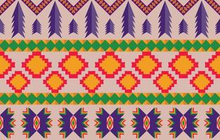 geometrische Oosterse tribal etnische patroon traditionele achtergrondontwerp voor tapijt, behang, kleding, verpakking, batik, stof, vector illustratie borduurstijl.