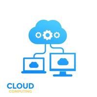 cloud computing-concept, vectorillustratie vector