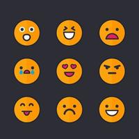 emoticons, emoji-set vector