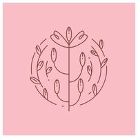 bloemen en bladeren voor kaartdecoratie illustratie vector