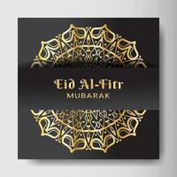 eid al-fitr met mandala achtergrond. ontwerp voor uw datum, ansichtkaart, banner, logo. vector