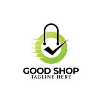 goede winkel logo pictogram vector geïsoleerd