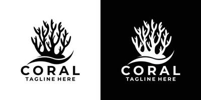koraal logo pictogram vector geïsoleerd