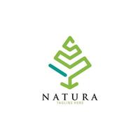 natuur abstracte boom logo pictogram vector geïsoleerd