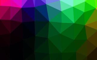 donker veelkleurig, regenboog vector wazig driehoekspatroon.