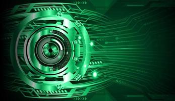 eye cyber circuit toekomstige technologie concept achtergrond vector