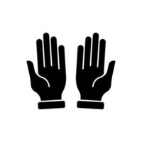 biddende hand vector icon