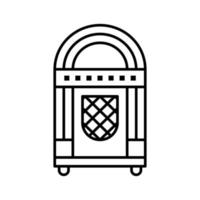 vintage muziek jukebox vector icon