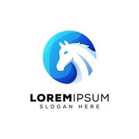 moderne paard logo ontwerp vector sjabloon